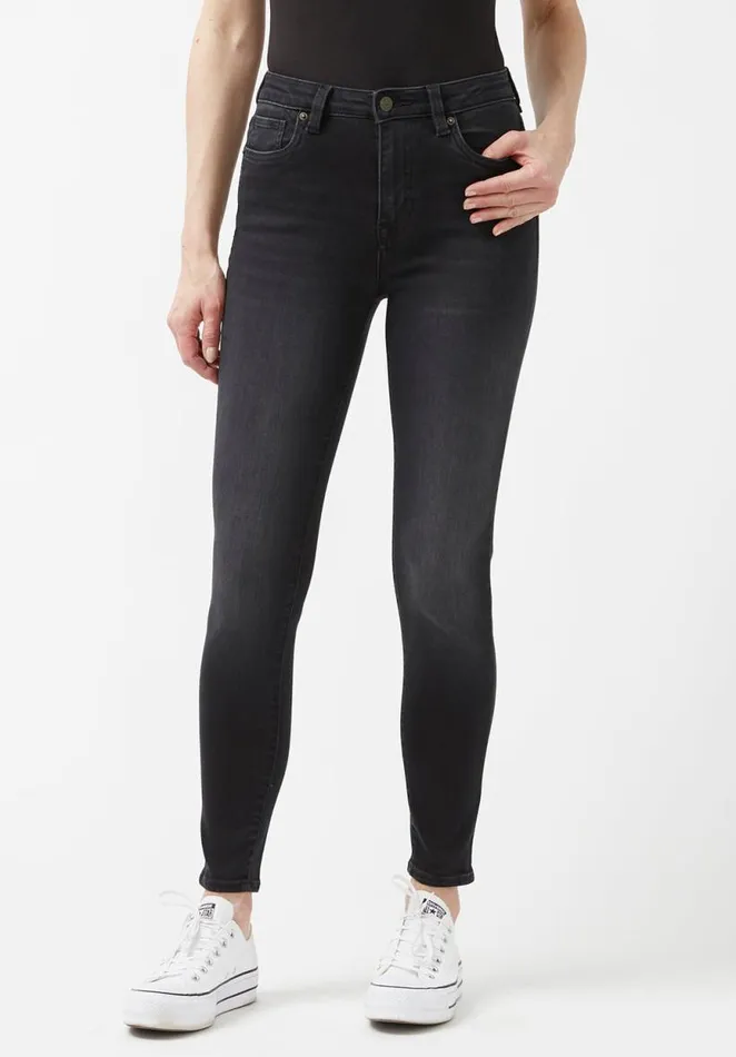 Women High Rise Skinny Skylar Black Wash Jeans Carbon Buffalo David Bitton High Rise Skinny Skylar