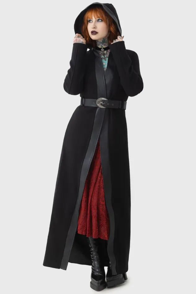 Women Jackets and Coats Killstar Mercurian Orbit Long Coat