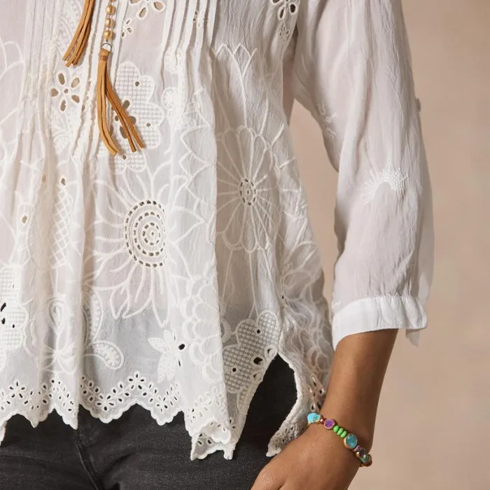 Women Jazlynn Lemmi Top White Sundance Catalog Tops Women Jazlynn Lemmi Top White Sundance Catalog Tops