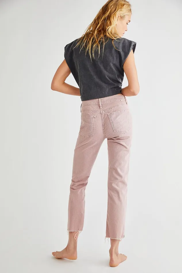 Women Jeans Free People MOTHER The Rascal Ankle Snippet Jeans Shrimp