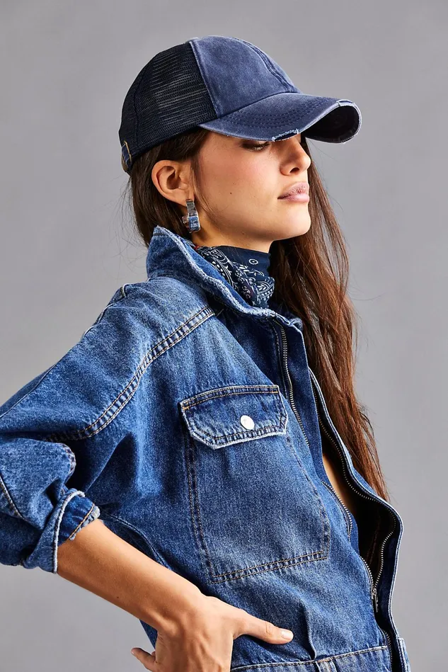 Women Jeans Free People Sammie Denim Coverall Seascape Blue
