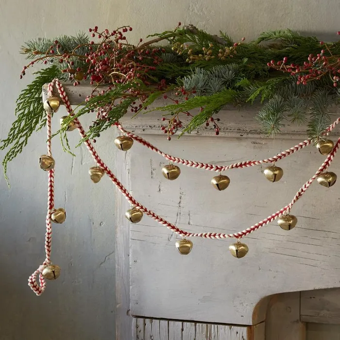 Women Jingle Bell Garland Sundance Catalog Seasonal