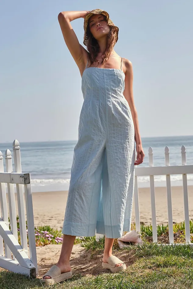 Women Jumpsuits Free People Devon Jumpsuit Hint Of Sky