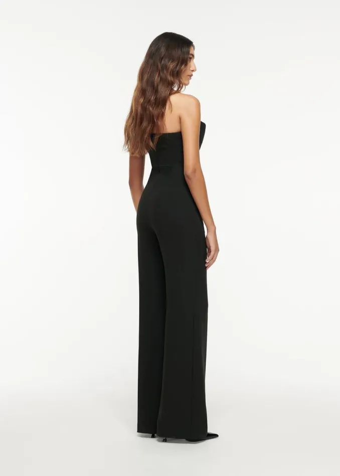 Women Jumpsuits Roland Mouret Strapless Embellished Heavy Cady Jumpsuit