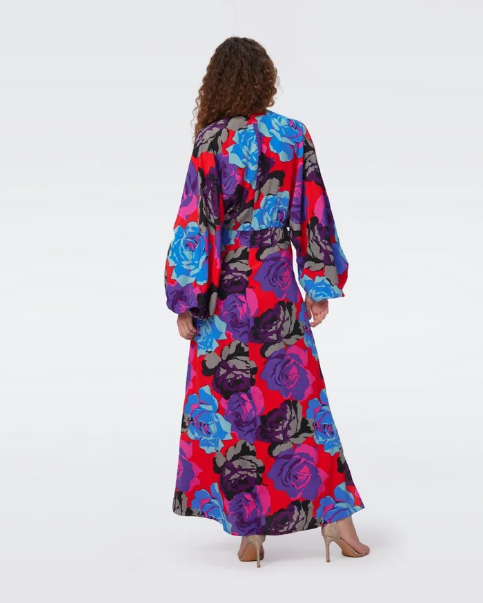 Women Kason Dress Redemption Rose Blue Red DVF Dresses