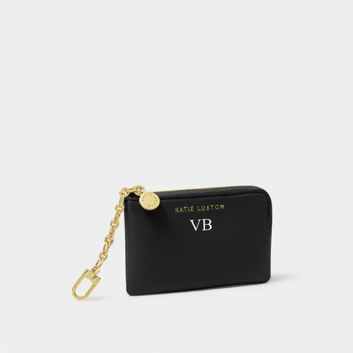 Women Keyrings Katie Loxton Tilly Keychain Purse In Black