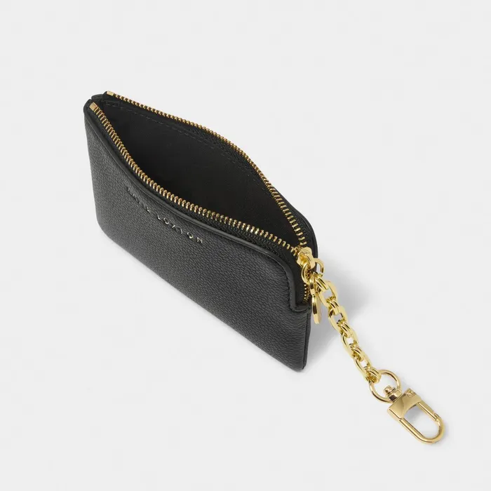 Women Keyrings Katie Loxton Tilly Keychain Purse In Black