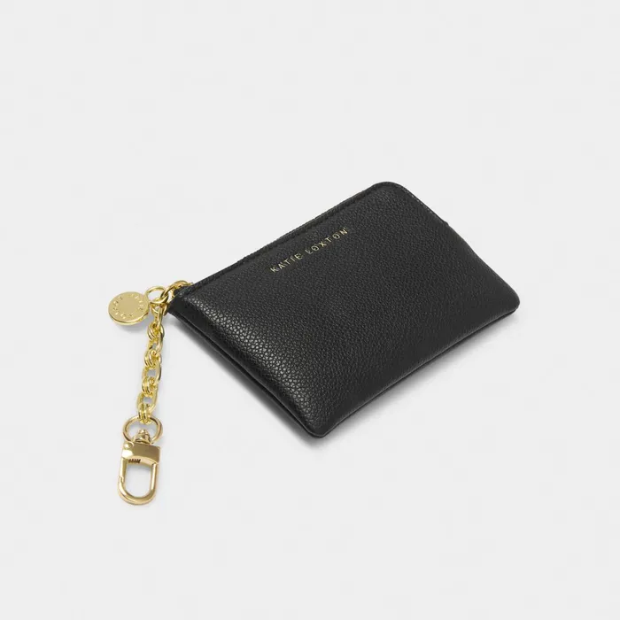 Women Keyrings Katie Loxton Tilly Keychain Purse In Black