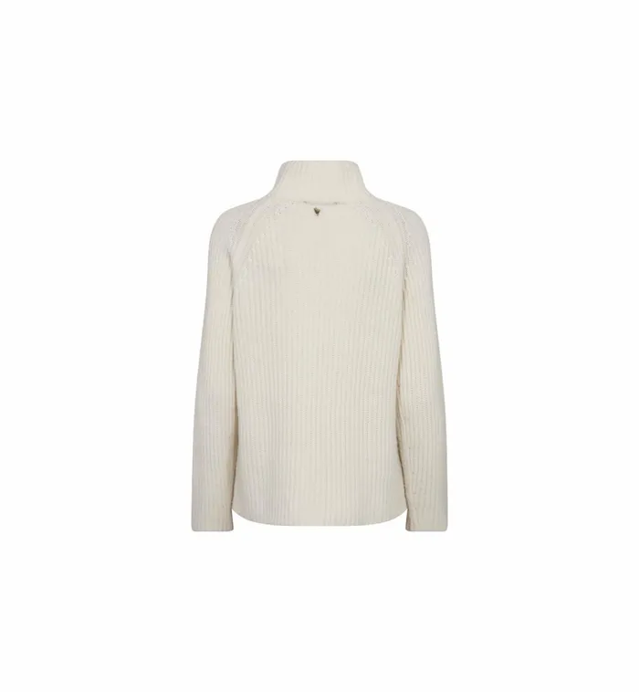 Women Knits MOS MOSH MMThyra Highneck Knit Ecru
