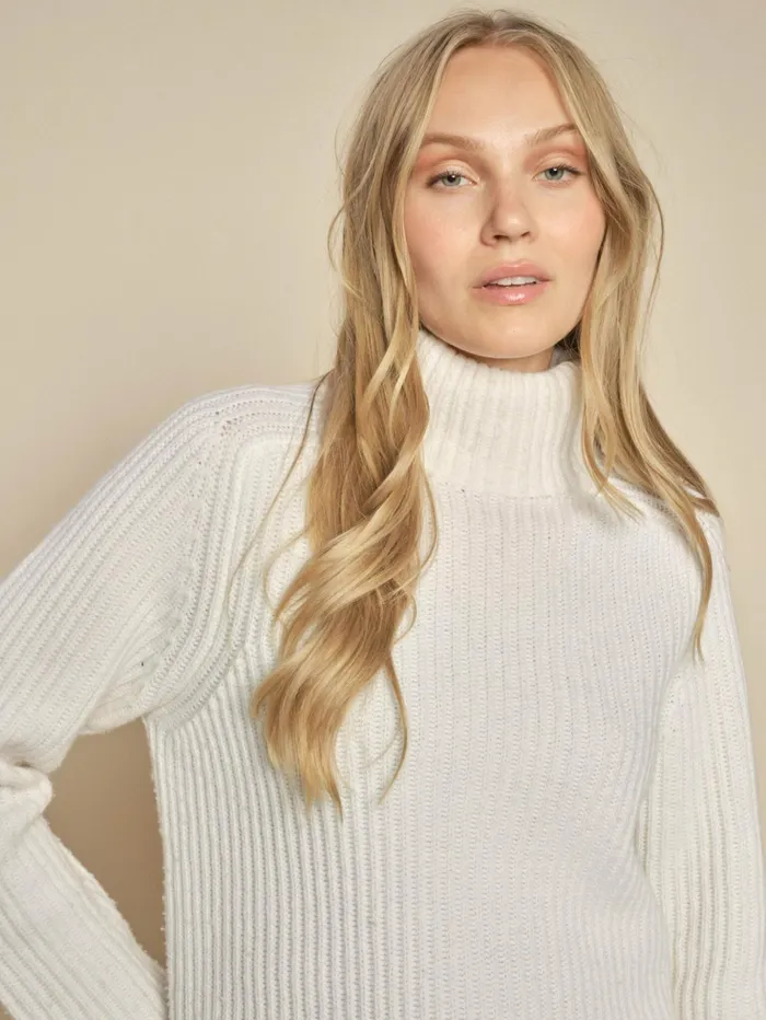 Women Knits MOS MOSH MMThyra Highneck Knit Ecru