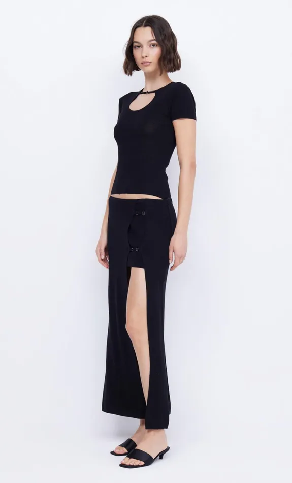 Women Knitwear Bec Bridge CASPIAN KNIT MAXI SKIRT Black