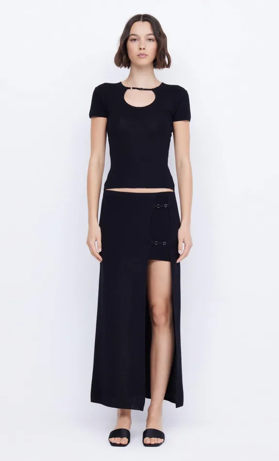 Women Knitwear Bec Bridge CASPIAN KNIT MAXI SKIRT Black