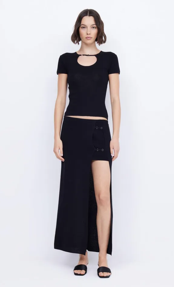 Women Knitwear Bec Bridge CASPIAN KNIT MAXI SKIRT Black