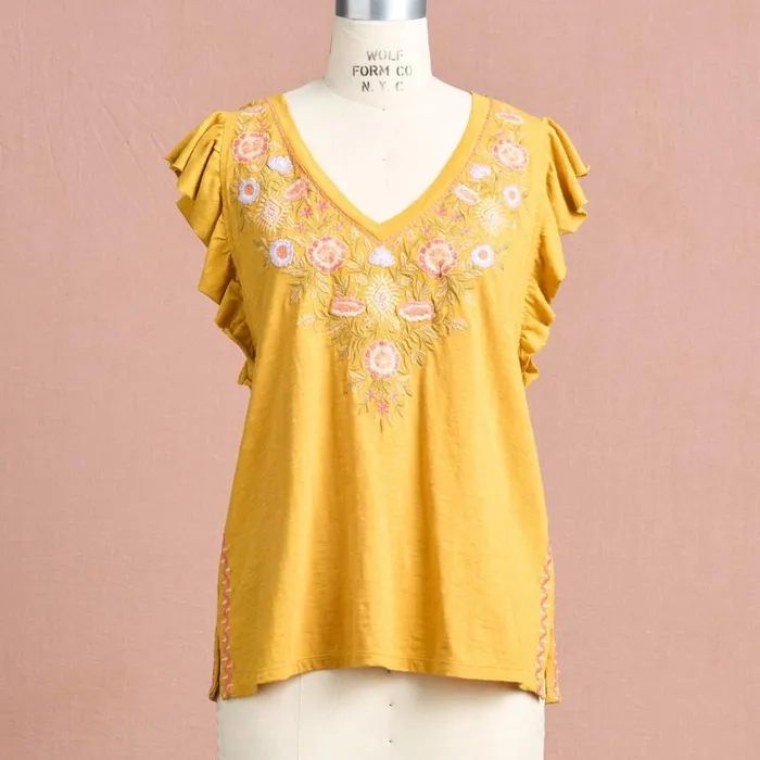 Women Lakelynn Floral Top White Sundance Catalog Tops