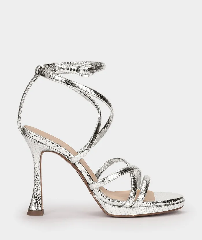 Women Las Vegas Metallic 8211 Heeled Sandals Pedro Miralles