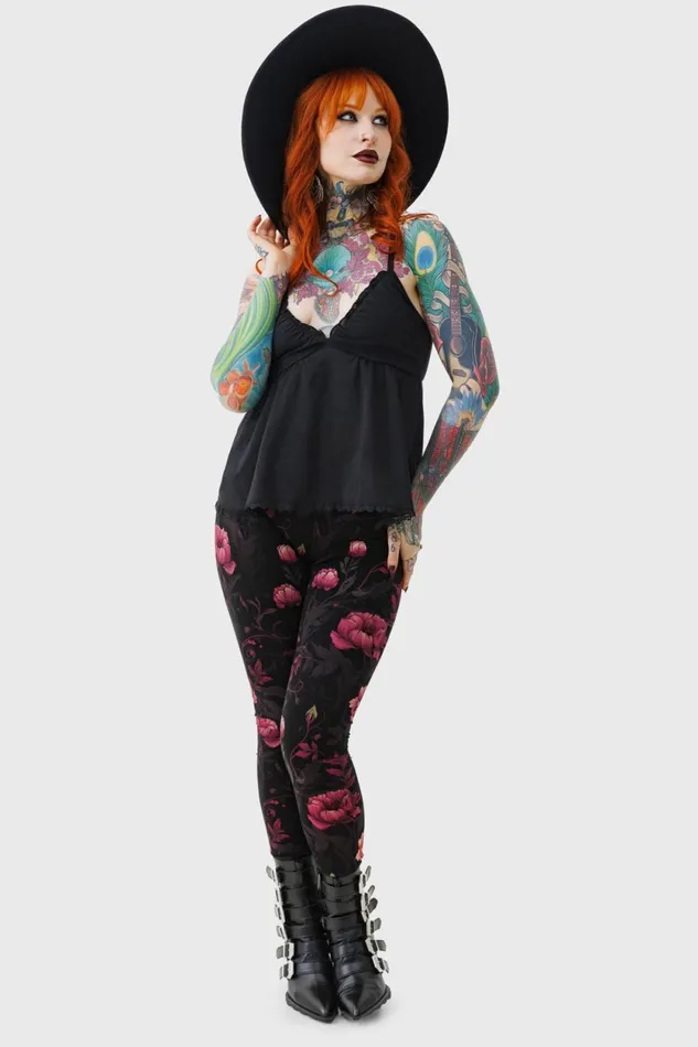 Women Leggings Killstar Cottage Chorus Leggings
