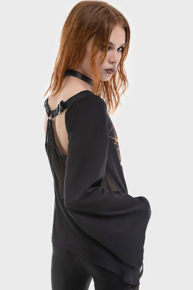 Women Long Sleeves Killstar Initiation Long Sleeved Top