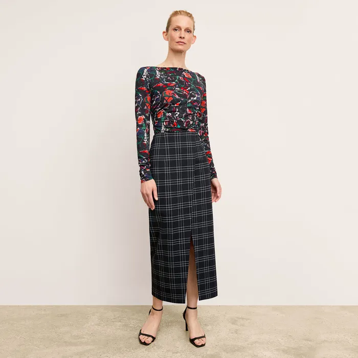 Women M M LaFleur The Amara Skirt 8211 Knit Suiting BlackWhite Skirts
