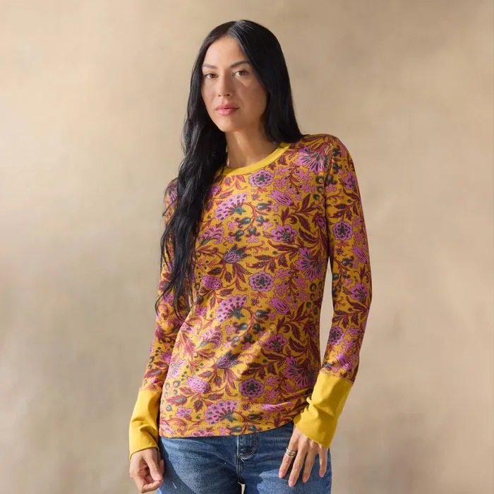 Women Mae Thermal Periwinkle Sundance Catalog Tops