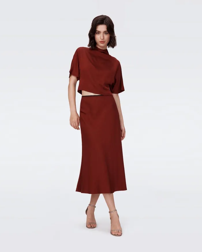Women Malik Skirt Chestnut DVF Skirts