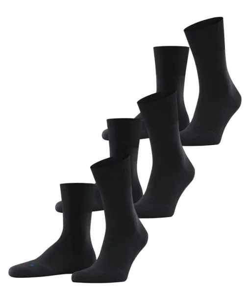 WomenMen Run 3Pack Unisex Socks Black FALKE Socks