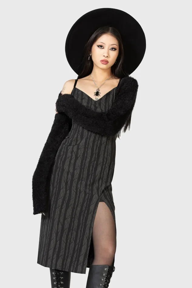 Women Midi Killstar Moonlit Bloom Slip Dress