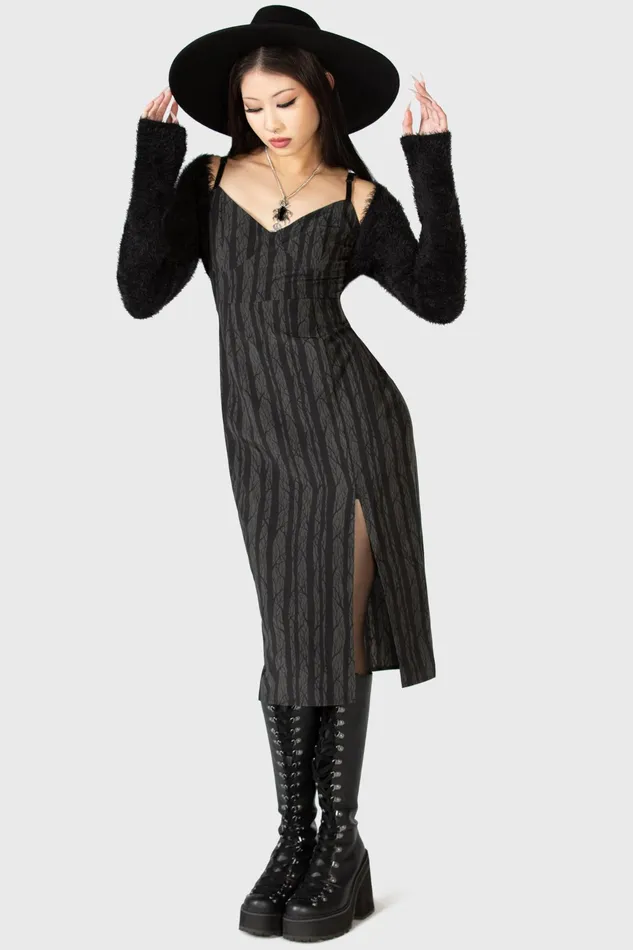 Women Midi Killstar Moonlit Bloom Slip Dress