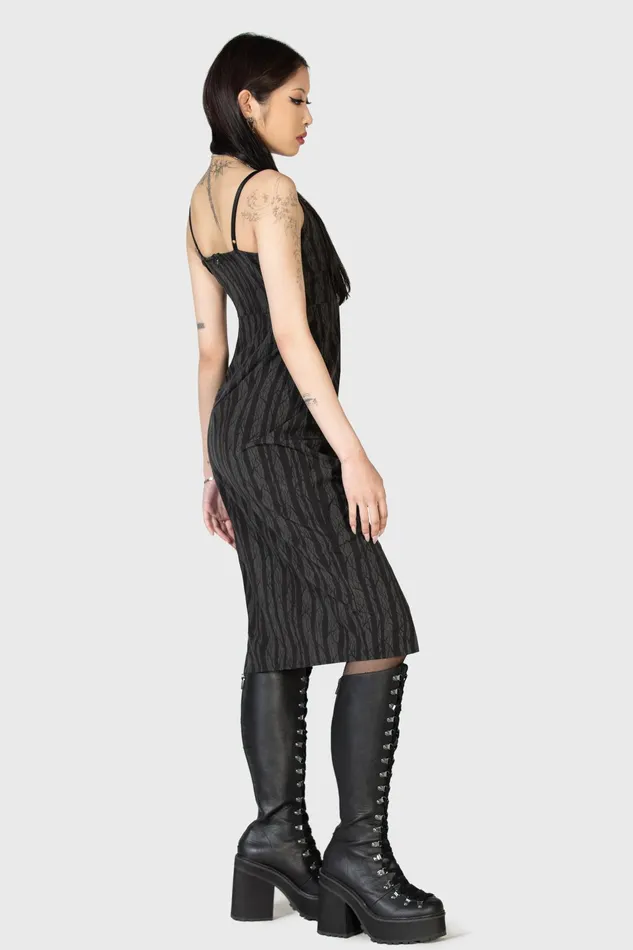 Women Midi Killstar Moonlit Bloom Slip Dress