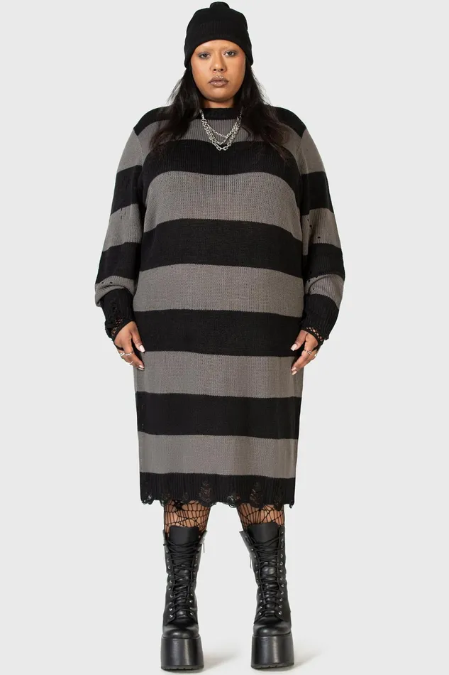 Women Midi Killstar Within Souls Sweater Dress