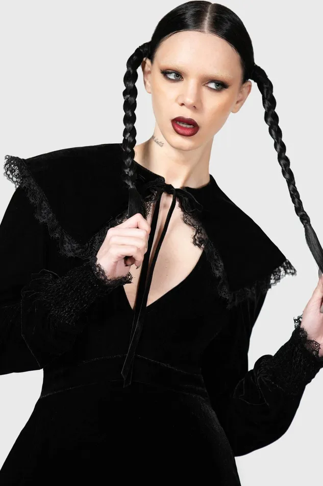 Women Mini Killstar Emilee Emilee Collar Dress