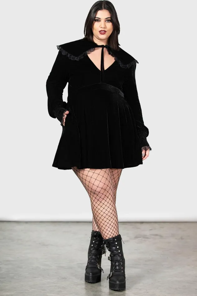 Women Mini Killstar Emilee Emilee Collar Dress