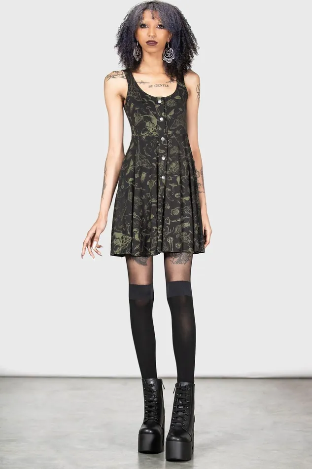 Women Mini Killstar Leslynn Babydoll Dress