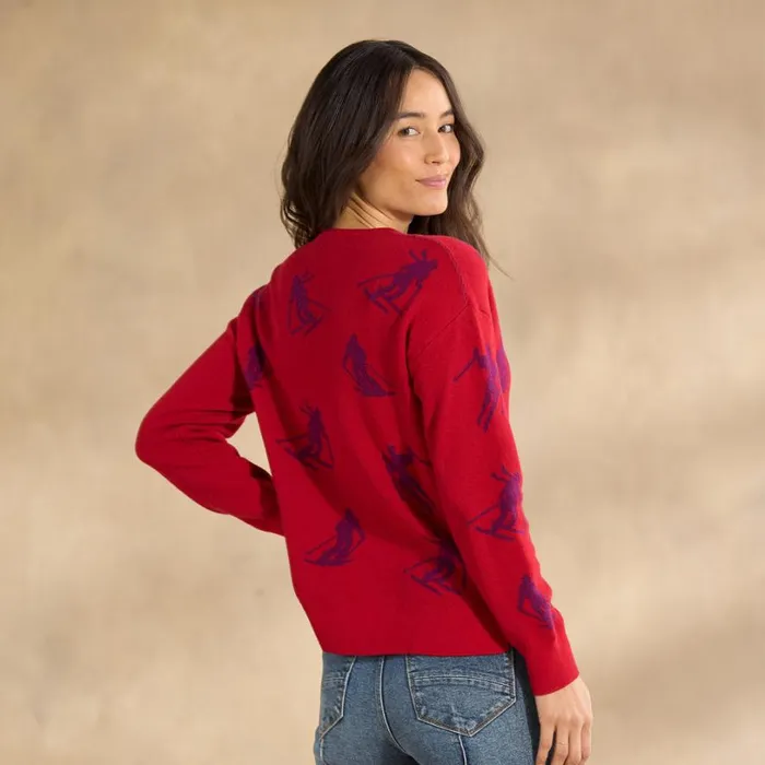 Women Mountain Air Sweater Rhythmic Red Sundance Catalog Sweaters Women Mountain Air Sweater Rhythmic Red Sundance Catalog Sweaters