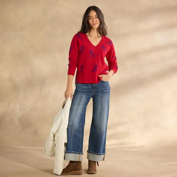 Women Mountain Air Sweater Rhythmic Red Sundance Catalog Sweaters Women Mountain Air Sweater Rhythmic Red Sundance Catalog Sweaters