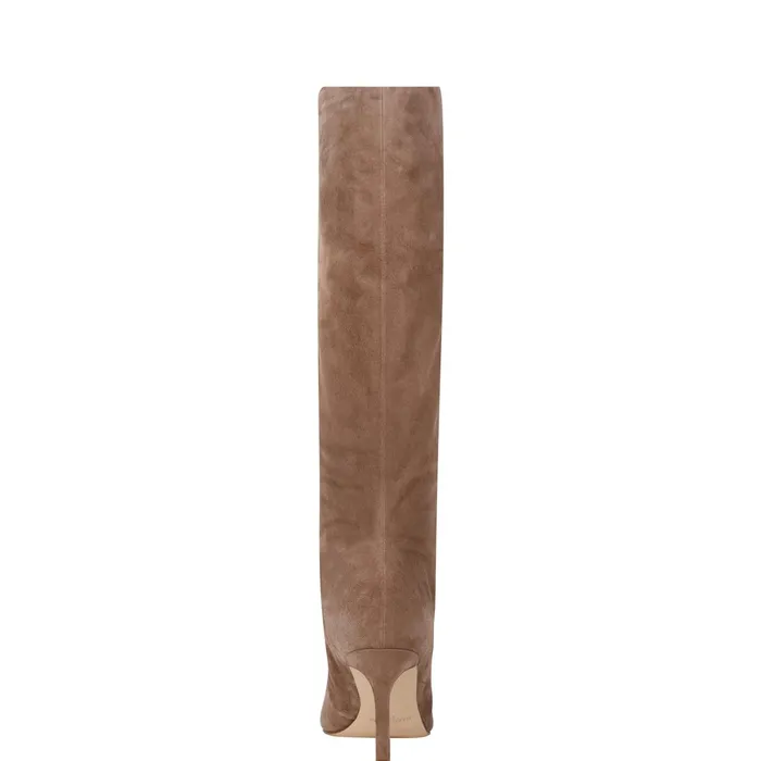 Women Narysa Dress Boot Natural Suede Marc Fisher Boots and Booties