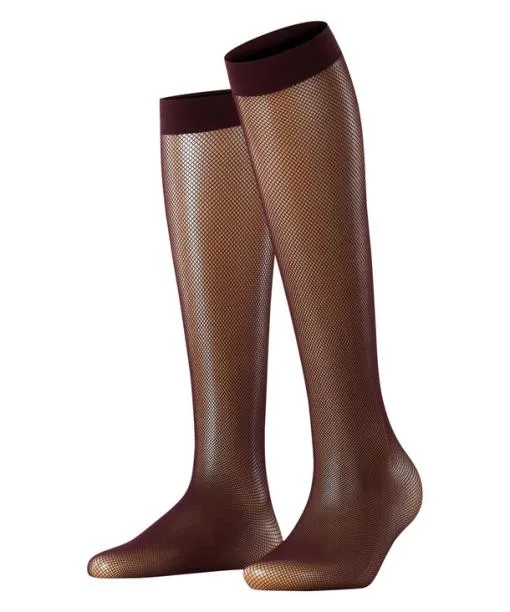 Women Net Women Kneehigh Socks Barolo FALKE Fullyfashioned Stockings