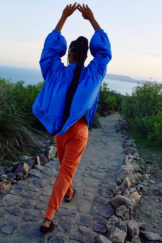 Women Outerwear Free People Be The Light Windbreaker Ultramarine