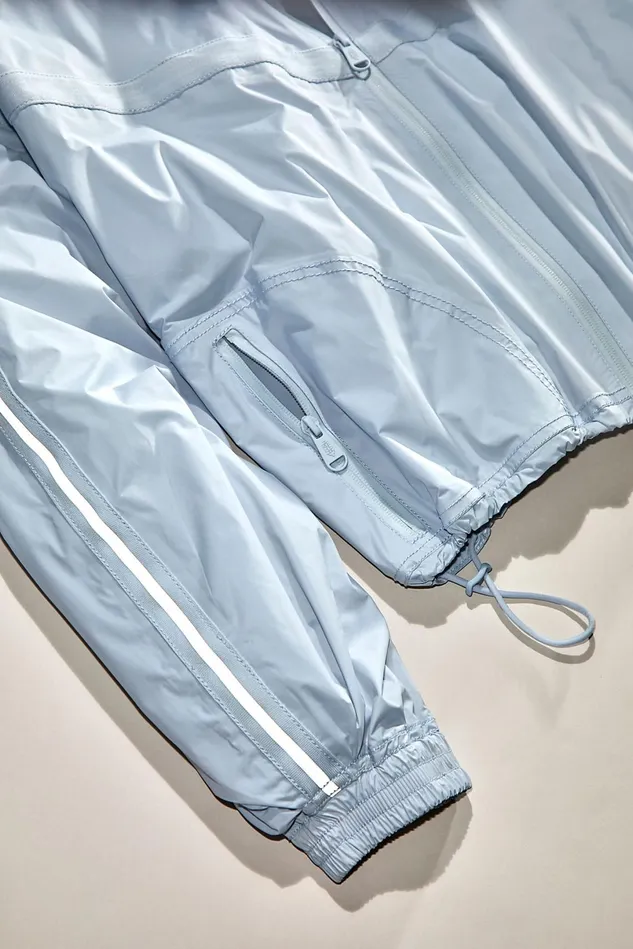Women Outerwear Free People Rain Check Packable Waterproof Jacket Ocean Breeze