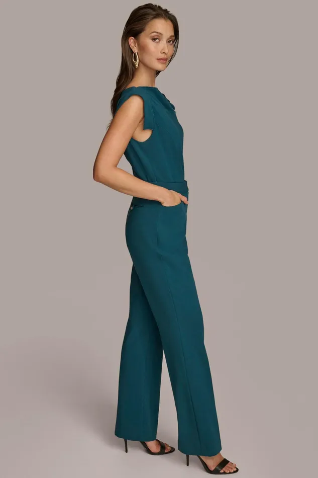 Women Pants Donna Karan MIDRISE STRAIGHT LEG PANT Peacock