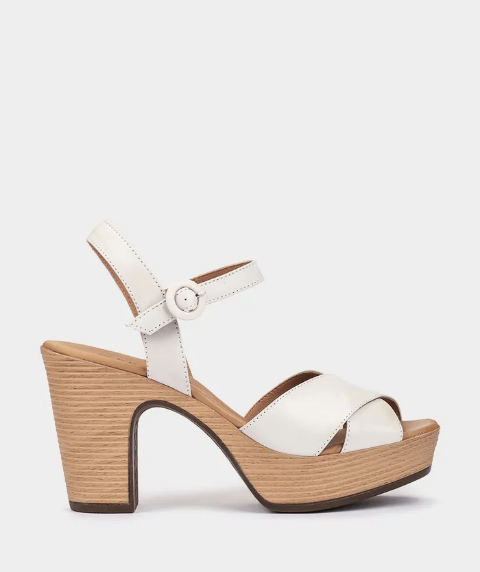 Women Portisco White 8211 Heeled Sandals Pedro Miralles