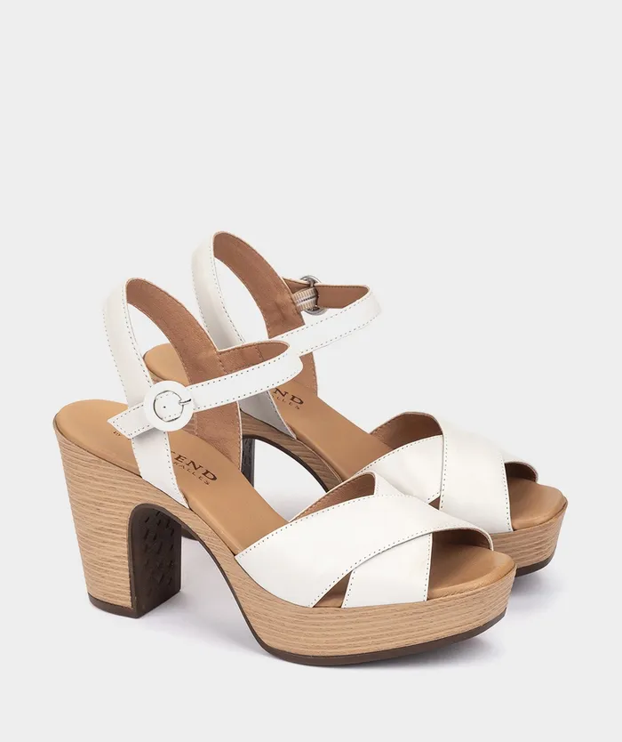 Women Portisco White 8211 Heeled Sandals Pedro Miralles