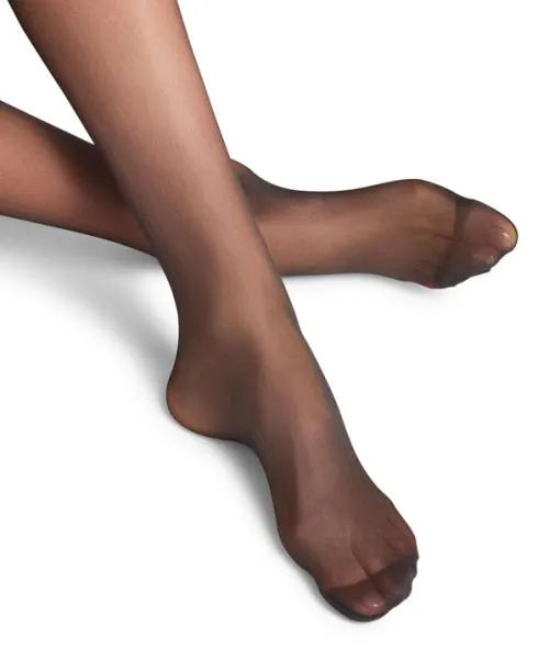 Women Pure Matt 20 DEN Women Stay Ups Black FALKE Thigh Highs