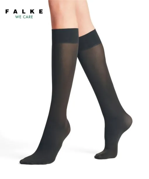 Women Pure Matt 50 DEN Women Kneehigh Socks Graphite FALKE Fullyfashioned Stockings