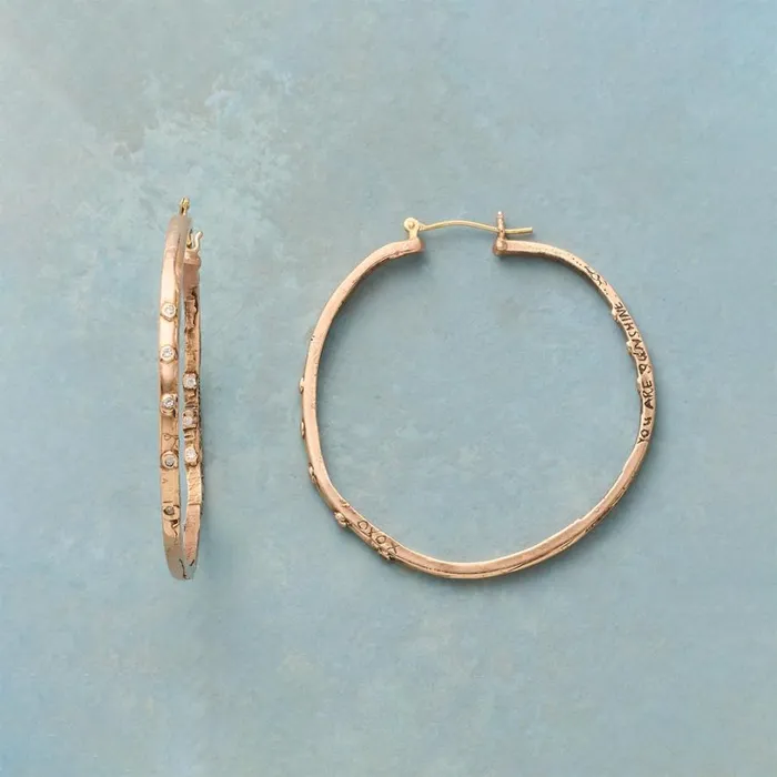 Women Redefined Diamond Hoops Sundance Catalog Earrings