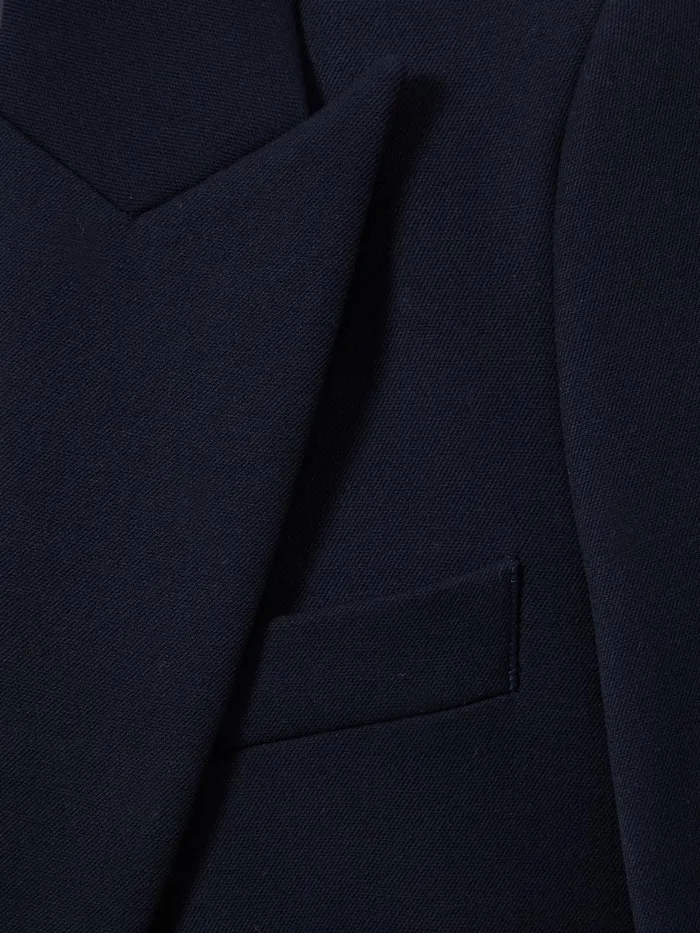 Women Reiss Coats Gabi Tailored Single Breasted Suit Blazer Navy