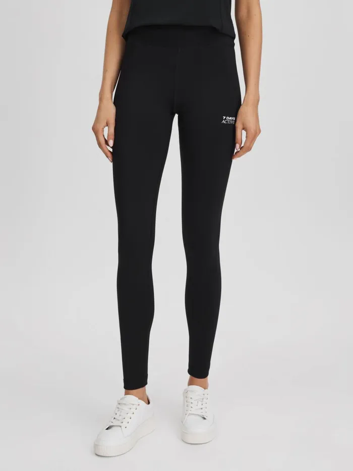Women Reiss Pants Days Active High Rise Leggings Black