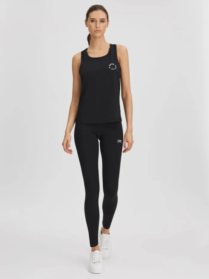 Women Reiss Pants Days Active High Rise Leggings Black