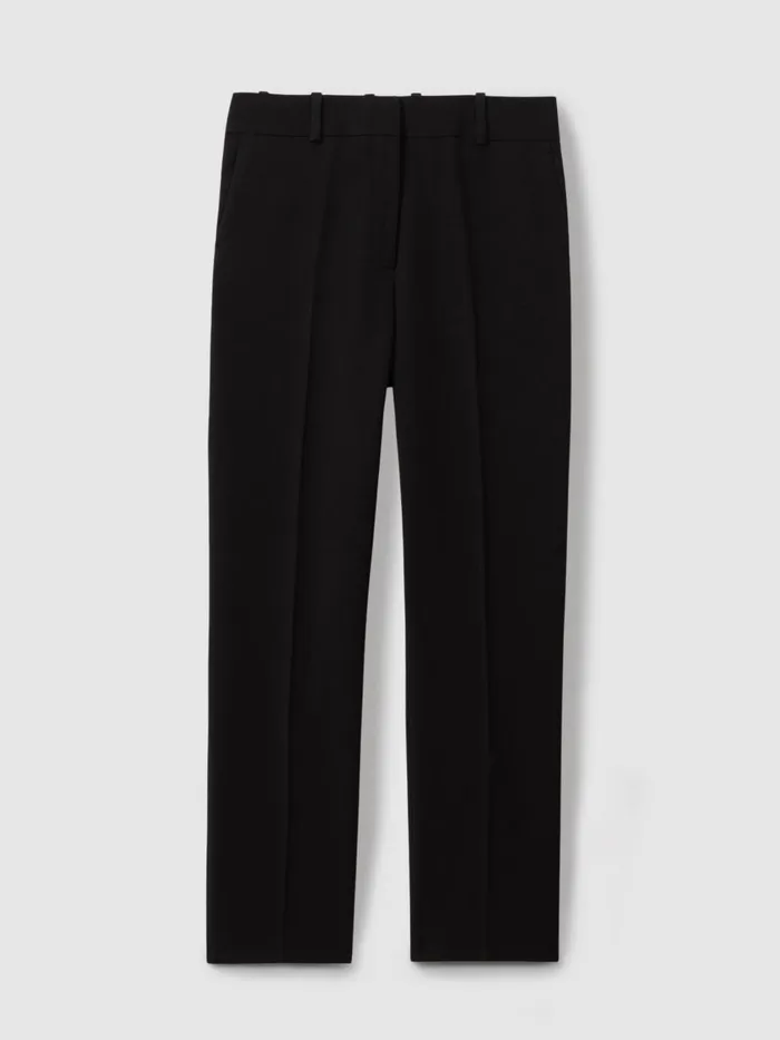 Women Reiss Pants Gabi Slim Fit Suit Trousers Black