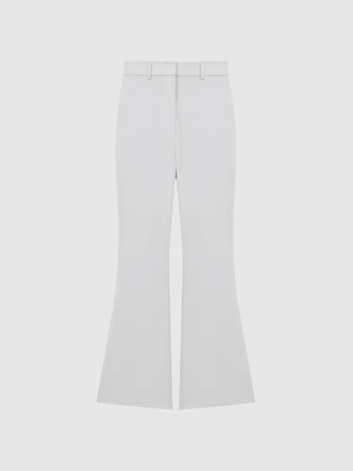 Women Reiss Pants Other High Rise Flared Trousers Cream