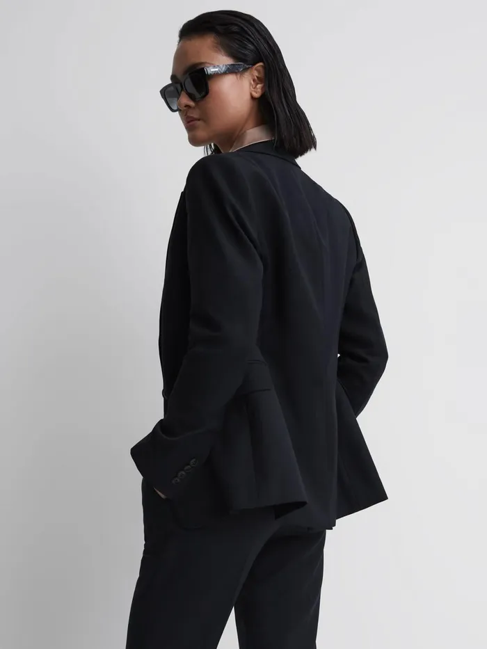 Women Reiss Suits and Tailoring Haisley Single Breasted Suit Blazer Navy